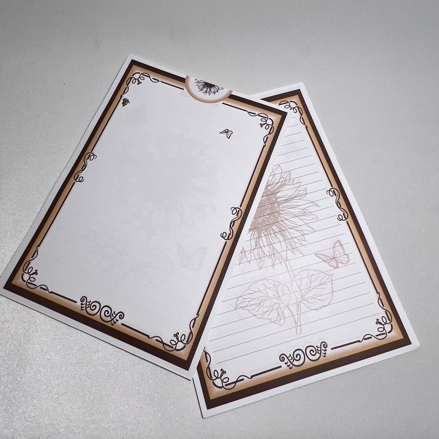 10 sheets of our uniquely designed inserts are made specially to create an envelope on one side and writing space on the other