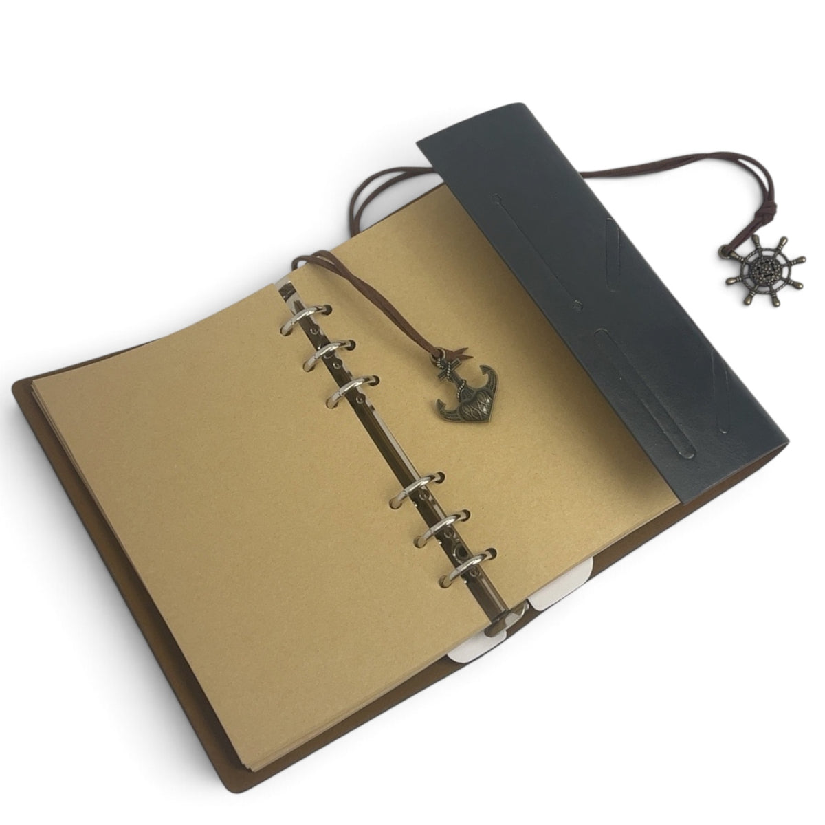 Compass Refillable Journal with blank Kraft paper – Retiring Design